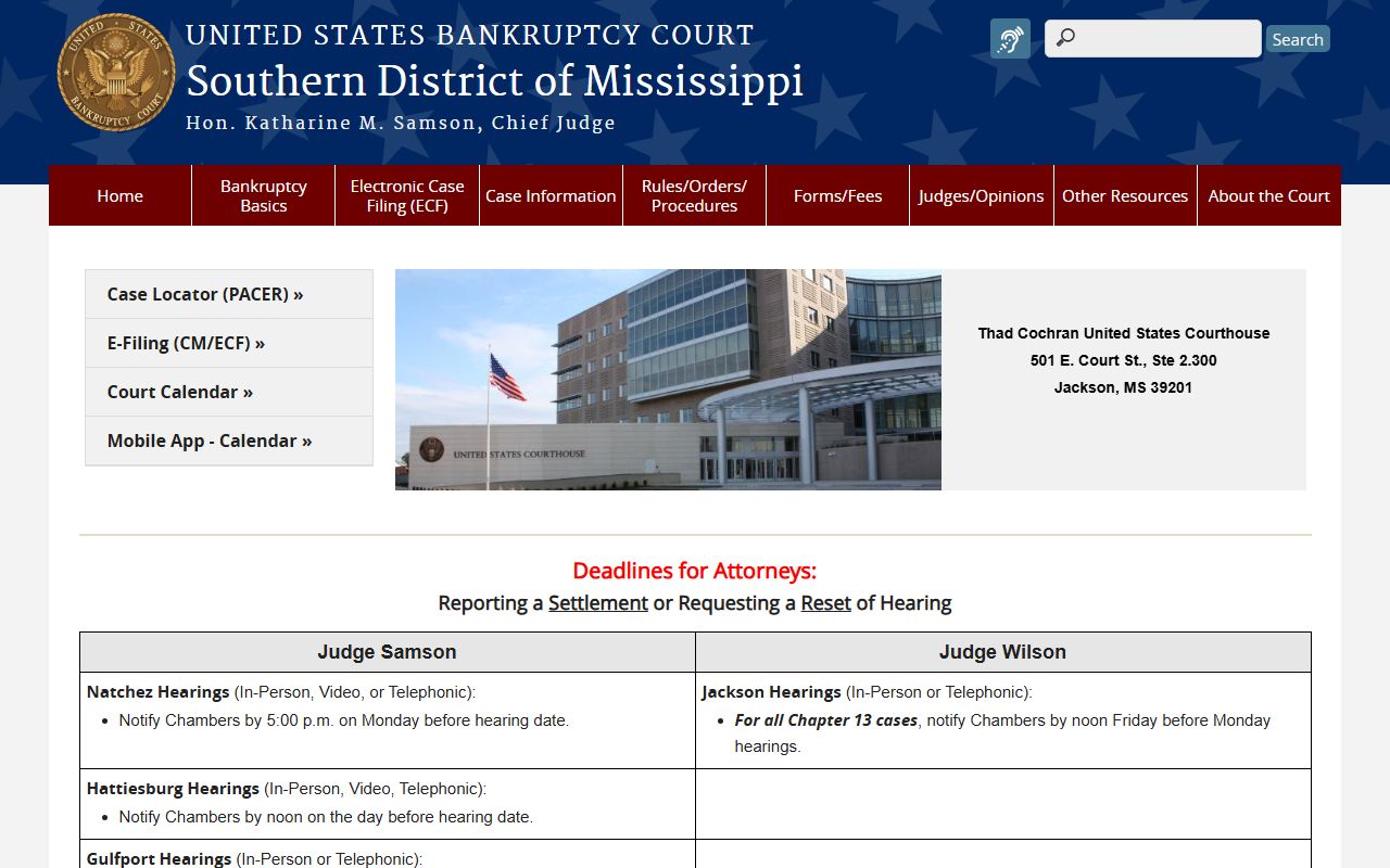 Leake County circuit court records and the U.S. Bankruptcy Court for the Southern District of Mississippi