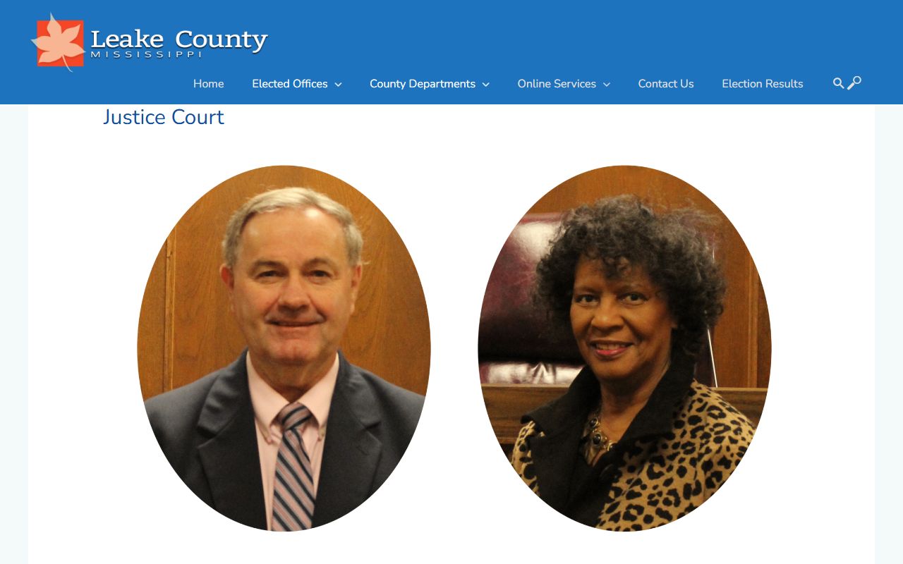 Leake County arrest records and court charges at the Justice Court