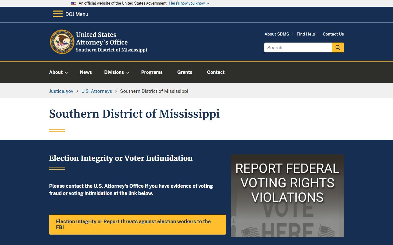 Leake County arrest records and federal court charges resource